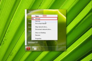 Fix/Repair Manage From Right Click Menu of Computer in Windows 7