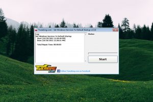 Set Windows Services To Default Startup